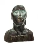 Popiersie, 1972 r. by Kazimierz Gustaw Zemła, 1972, brąz, odlew, sold May 2022