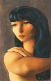 Moïse Kisling, Portret kobiety, litografia, papier