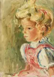 Katarzyna Librowicz, Portret dziewczynki, olej, płótno