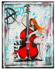 Wojciech Brewka, Punk Not Jazz, 2016 r., 2016, akryl, płótno