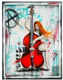 Wojciech Brewka, Punk Not Jazz, 2016 r., 2016, akryl, płótno