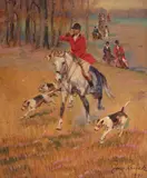 Jerzy Kossak, Polowanie par force, 1941 r.