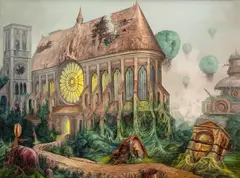 Jarosław Jaśnikowski, Pochłoną nas mchy i paprocie, 2012, 2012, olej, płótno