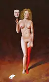 Rafał Olbiński, The Queen of hearts, 2020
