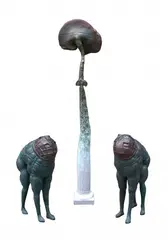 Stanisław Gierada, Cywilizacja I, 2000, 2000, technika własna: brąz koloidalny, marmur syntetyczny