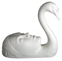 Rafał Olbiński, La Donna del Lago, 2020, 2020, sztuczny alabaster, 56