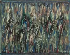 Jerzy Tchorzewski, Wiry, 1988 r., 1988, akryl, tempera, papier, 48