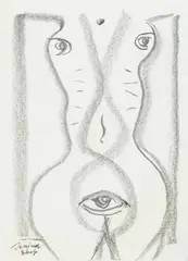 Józef Szajna, Bez tytułu, 2004, 2004, ołówek, papier