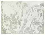 Jan Dobkowski, Kobiety rozkoszują się sobą, 1972, 1972, ołówek, papier