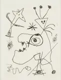 Joan Miró, L'Aigrette 1956, oryginalna akwaforta, papier welinowy