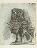 Sowa śmierci by Pablo Picasso, litografia, papier, sold Apr 2022