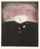 Tadeusz Jackowski, Pejzaż V, 1965 r., 1965, akwatinta, papier