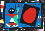 Femme au Miroir, 1956 by Joan Miró, 1956, litografia oryginalna, papier, 37, sold Apr 2022
