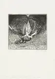 Józef Gielniak, Ex libris dla Wojciecha Siemiona, 1965, 1965, linoryt, papier, 4