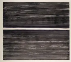 Stefan Gierowski, Kompozycja, akwarela, papier, 48