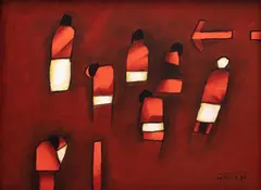 Witold-K, Z cyklu 'People', 1998, 1998, olej, płótno