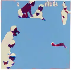 Bez tytułu - z cyklu ostatni dzień lata, 2022 by Iwona Kobryń, 2022, akryl, płótno, sold Mar 2022