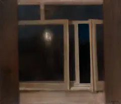 Okno, 1976 by Edmund Łubowski, 1976, olej, płótno, sold Mar 2022