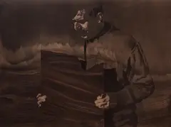 Wiktor Jackowski, Mężczyzna z lustrem, 2018, 2018, olej, płótno
