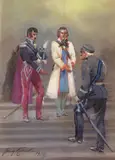 Na progu wieczności, 1935 r. by Jerzy Kossak, 1935, olej, sklejka, 38, sold Mar 2022