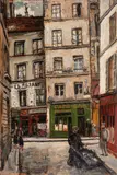 Nathan Grunsweigh, Rue du Figuier w Paryżu, olej, płyta