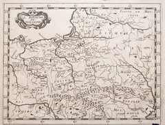 Philippe Briet, Le Royaume de Pologne, mapa pochodząca z „Parallela Geographiae Veteris et Novae Parisiis”, wyd. Philip Briet, Paryż 1648 miedzioryt, 15