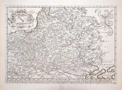 Richard Blome, A Mapp of the Estates of the Crowne of Poland, wyd. Richard Blome, stan pierwszy, Londyn 1669 miedzioryt, 28