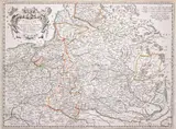 Nicolas Sanson d'Abbeville, Estats de la Couronne de Pologne, stan drugi, wyd. Pierre Mariette II, Amsterdam 1663 miedzioryt kolorowany liniowo