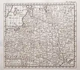 Nicolas Sanson d'Abbeville, Estats de la Couronne de Pologne, mapa pochodząca z “Introduction à l'histoire générale et politique de l'univers”, wyd. Zacharias Châtelain, Amsterdam 1743 miedzioryt, wym. mapy 14
