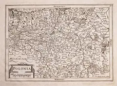 Petrus Kaerius, Polonia, wyd. Joannes Cloppenburg, stan pierwszy, Amsterdam 1632 miedzioryt, 18