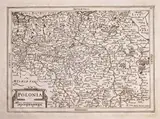Petrus Kaerius, Polonia, wyd. Joannes Cloppenburg, stan pierwszy, Amsterdam 1632 miedzioryt, 18