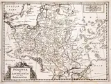 Johann David Zunner, Polonia & Lithuania cum suis Palatinatibus, wyd. Johann David Zunner, Frankfurt nad Menem 1679 miedzioryt