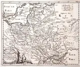 Philipp Clüver, Veteris et novae Regni Poloniae…, mapa pochodząca z „Universam Geographiam tam veterem quam novam tabulis geographicis XLVI”, stan trzeci, wyd. Petrus de Coup, Londyn 1729 miedzioryt, wym. mapy 20
