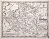 Herman Moll, Poland subdivided into its severall Palatinates & c, mapa pochodząca z “Modern History: or, the Present State of all Nations”, stan czwarty, wyd. Bettesworth & Hitch, Londyn 1739 miedzioryt