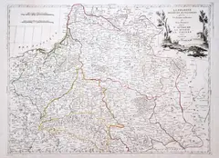 Antonio Zatta, La Pologne divisee en ses palatinats selon la derniere condivision…, wyd. Giuseppe Antonio Remondini, stan szósty, Wenecja 1802 miedzioryt kolorowany liniowo, 49