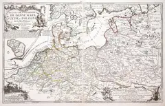 Nicolas de Fer, Estates des Couronnes de Dannemark, Suede et Pologne, stan drugi, wyd. Nicolas de Fer, Paryż 1705 miedzioryt kolorowany liniowo, 44