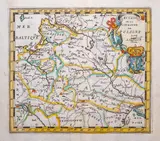 Jacobus Harrewijn, Estats de la Couronne de Pologne, wyd. Jacques Peeters, Francisco de Afferden, Antwerpia 1692 miedzioryt kolorowany w epoce