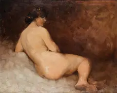 Włodzimierz Tetmajer, Akt, olej, płótno