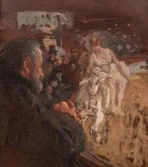 Olga Boznańska, Cyrk, ok. 1898 r., 1898, olej, płyta, 22