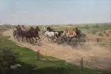 Karol Wierusz-Kowalski, Spotkanie na drodze, 1902 r., 1902, olej, płótno