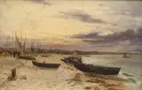 Reinhold Bahl, Zatoka Gdańska, 1893 r., 1893, olej, płótno, 34