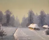 Wiktor Korecki, Zima, olej, płótno, 52