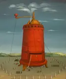 Anna Alina Güntner, Tajny obiekt, 1965, 1965, olej, płótno