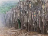 Jacek Yerka, Zapomniane przejście (projekt do obrazu), 2000
