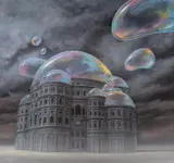 Marcin Kołpanowicz, Fabryka baniek mydlanych, 2013, 2013, pastel, papier