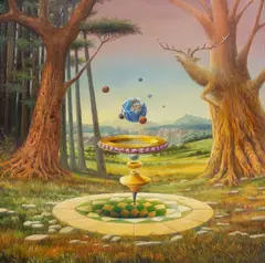 Francois Joly, Gravitation, 2018, 2018, olej, płótno