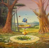 Francois Joly, Gravitation, 2018, 2018, olej, płótno