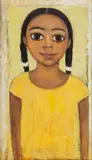 Marlena Nizio, Portret dziewczynki, 2000, 2000, olej, płótno