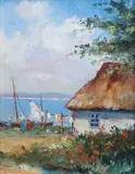 Eugeniusz Dzierżencki, Chata rybacka nad Bałtykiem