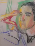 Wojciech Weiss, Portret kobiety, pastel, papier, 38